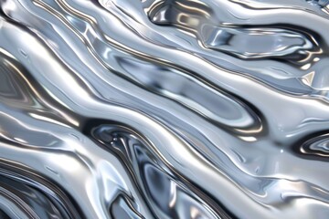 Liquid Metal Flows Smoothly with Reflective Surface