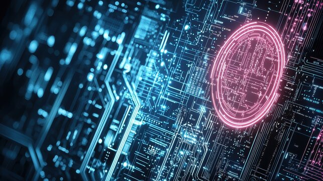 Exploring data visualization techniques in technology digital environment abstract art futuristic concept