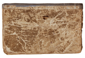 Vintage background of old book torn paper texture with scratches