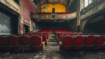 Abandoned Theater Interior 