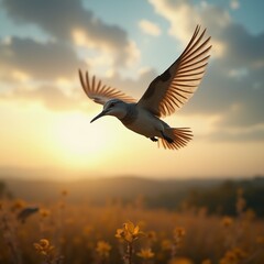 Fototapeta premium bird in flight