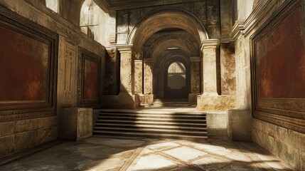 Fototapeta premium Ancient City Interior 