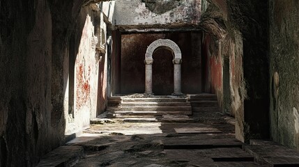 Fototapeta premium Ancient City Interior 