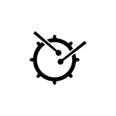 Snare Drum icon isolated on white background .