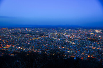 藻岩山展望台から見る札幌