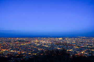 藻岩山展望台から見る札幌