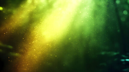 Abstract Green and Yellow Light Background