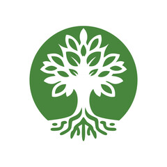 Tree logo design with creative idea