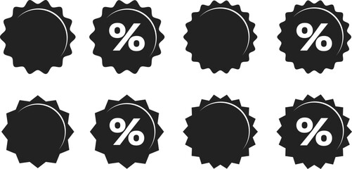 percent or discount label symbol icon