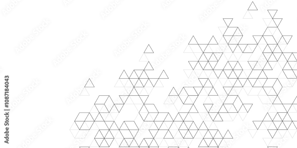 Poster modern abstract background with triangle and hexagon shapes pattern. triangular geometric texture fo