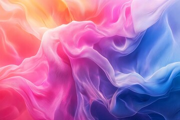 Fototapeta premium Colorful Abstract Swirls: A Fusion of Pink, Purple, and Blue Tones