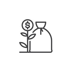 Wealth Accumulation line icon