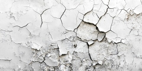Obraz premium Textured background featuring cracked concrete design with shades of white and gray, ideal for various applications and creative projects. Perfect for adding depth and interest.