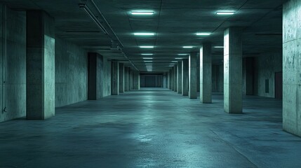 Dark Warehouse Interior