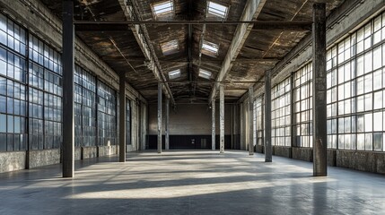 Dark Warehouse Interior