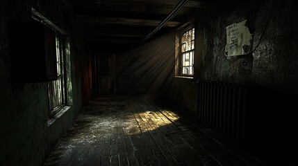 Dark Warehouse Interior