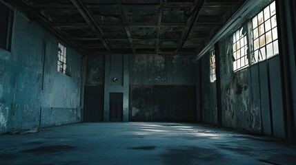 Dark Warehouse Interior