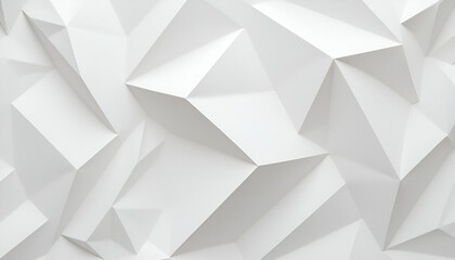 Fototapeta premium Minimalist design of white paper with neat folds forming a diamond pattern under soft overhead lighting