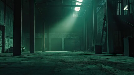 Dark Warehouse Interior