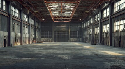 Dark Warehouse Interior