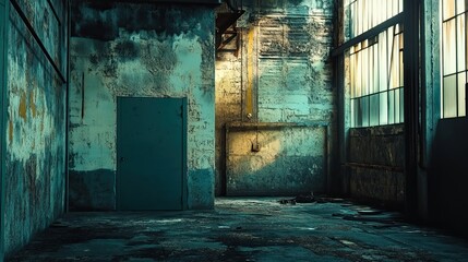Dark Warehouse Interior