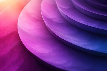 Abstract Purple and Pink Curved Shapes with Gradient
