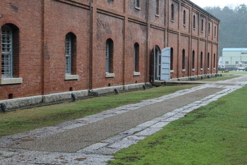 赤レンガ倉庫のある風景