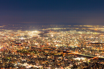 藻岩山展望台から見る札幌