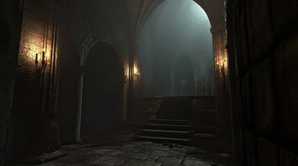 Eerie Dungeon Interior 