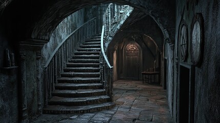 Obraz premium Eerie Dungeon Interior 