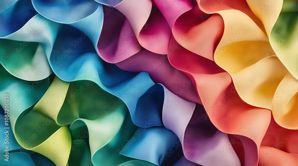 Poster a close-up of a multi-colored wall with a significant amount of wavy texture in the center