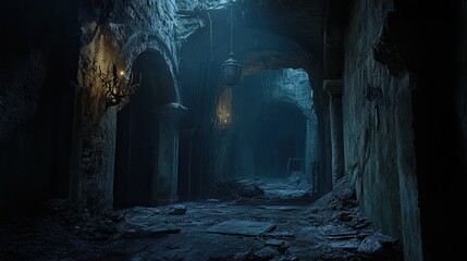 Eerie Dungeon Interior 