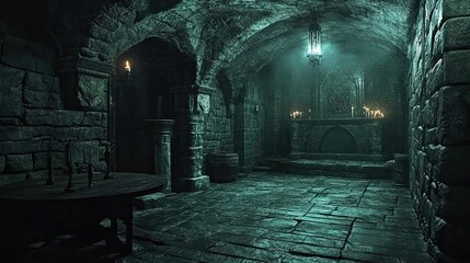 Eerie Dungeon Interior 