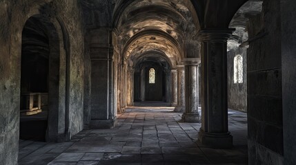 Obraz premium Eerie Dungeon Interior 