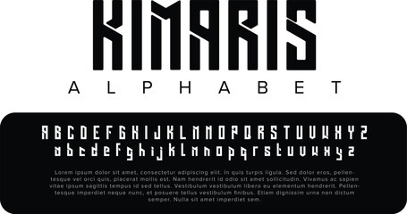 Luxury Kimaris Stylish alphabet letters font for logo