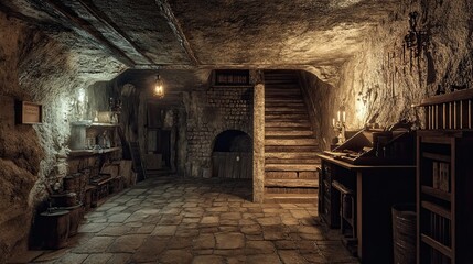 Eerie Dungeon Interior 