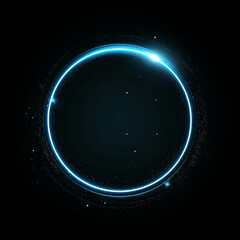 Obraz premium A circle with the quot glow quot in the dark