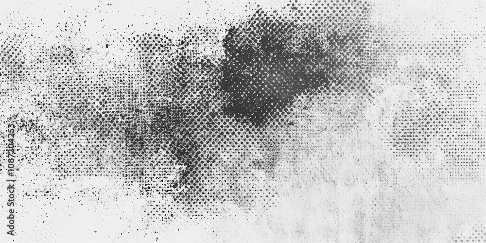 Aufkleber faded grunge halftone texture with gradient effect for creative projects in print and digital media