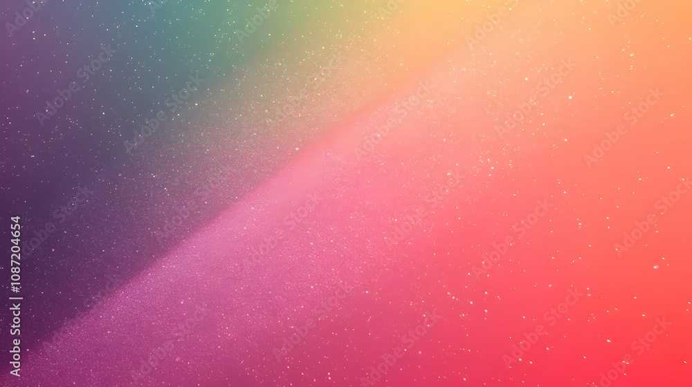 Poster abstract background with gradient and glimmering stars