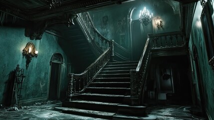 Eerie Mansion Interior 