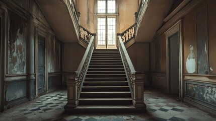 Obraz premium Eerie Mansion Interior 