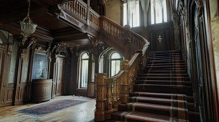 Obraz premium Eerie Mansion Interior 