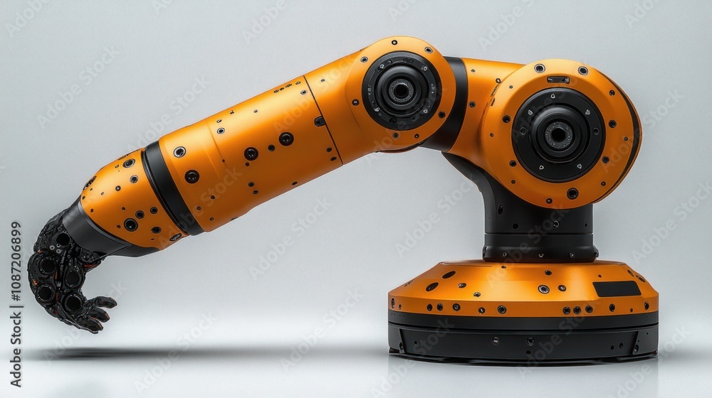 Aufkleber robotic arm designed for industrial automation and precision tasks.