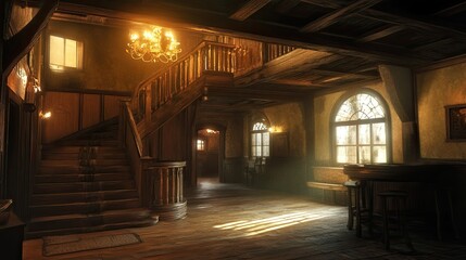 Eerie Mansion Interior 