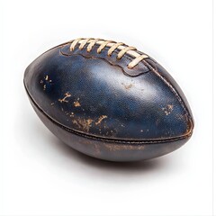 Fototapeta premium Vintage Leather American Football - Worn and Weathered