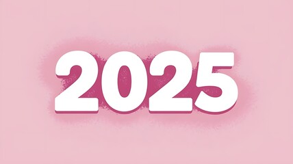 Happy New Year 2025 Card with Colorful Orbs and Fireworks