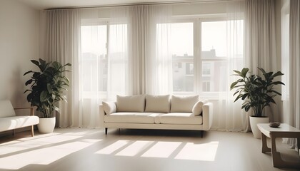 Illustration of the living room interior