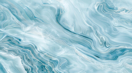 Obraz premium Pale Blue Marble Texture, Icy Tones and Soft Swirls
