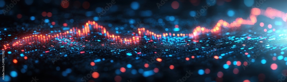 Aufkleber optimizing digital investment analytics a deep dive into luminous blue data charts and trends