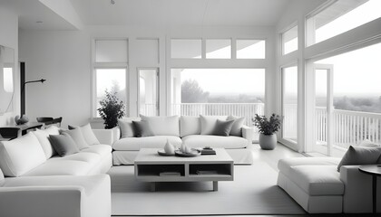 Illustration of the living room interior
